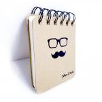 350g 1000pcs Recycled Paper Notebook Custom Spiral Pocket A3 A4 A5 7.8x11.5cm for sale