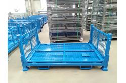 China Customized Collapsible Pallet Cages With Padlock Locking System supplier