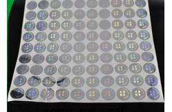 China 2D Silver Security Hologram Sticker Warrant Adhesive Label For Company supplier