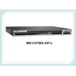 Cisco Ethernet Network Switch WS-C3750X-24T-L 24 Ports Fiber Optic Ethernet Switch for sale