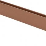                    Extrusion PVC Flat Bar Black Solid Liner Plastic Strip Profile              for sale