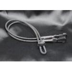 Grey Matte OEM Metal Buckle Elastic Drawstring Cord For Sweatpants for sale