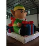 Lovely Cartoon Inflatable Christmas Decorations Pear 3.5 X 2.5 X 4m Fire Resistance for sale