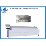 8 Zones SMT Reflow Oven Full Hot Air Modular Heating Structure for sale
