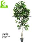 Lifelike Wiind Resistance Artificial Money Tree Plant , 5ft Outdoor Artificial Tree for sale
