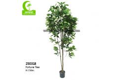 China Lifelike Wiind Resistance Artificial Money Tree Plant , 5ft Outdoor Artificial Tree supplier