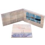 China 16:9 LCD Video Brochure Card with CMYK Printing 128MB-32GB Memory factory