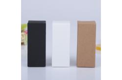 China Blank Cosmetic Box White And Black Kraft Paper Box Customization supplier