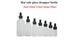 China 5ml Essential Oil Glass Dropper Bottle 100ml Frosted Tincture Bottles supplier