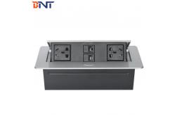 China Desktop Pop Up Socket , Pop Up Power Outlet With Different Module Configuration supplier