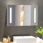 Mirrored Cabinets Customized Aluminum LED Illuminated Bathroom Vanity Mirror Cabinet for sale