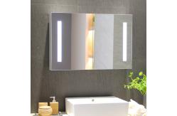 China Mirrored Cabinets Customized Aluminum LED Illuminated Bathroom Vanity Mirror Cabinet supplier