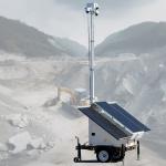 Security Camera Trailer Mobile Surveillance Solution For Construction Sites for sale