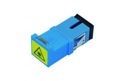 China SC Cover Avoid Laser Plastic Fiber Optic Adapter/Coupler without Flange supplier
