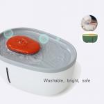 Pet Feeder Automatic Water Dispenser Avocado Shaped 4 Layers Filter Blue Light for sale