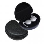 Foldable Headphone Protective Case , Black EVA Foam Earbud Carrying Case for sale