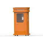 Orange Grp Outdoor Telephone Booth Soundproof Chemical Resistant for sale
