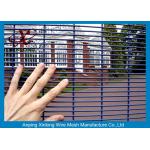 Jail Powder Sprayed Coating High Security Fence Dark Green 2000 * 3000mm