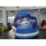 0.6mm PVC Tarpaulin Inflatable Christmas Snow Globes 3m Hot Air Welding for sale