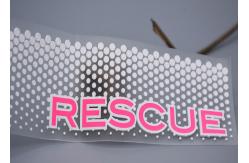 China Clear TPU White Silicone Dots Screen Printed Patches Custom Logo For Garments supplier