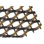 Antique Plated Fish Hole Shape Decorative Wire Mesh Used For Facade Infill Panel for sale