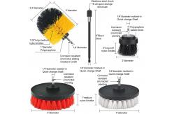 China 30 Piece Drill Brush Scrub Pads and Sponge with Extend Long Attachment supplier