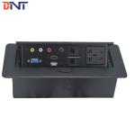 Office Desk Mounted Power Sockets , Zinc Alloy Universal Power Plug for sale