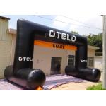Black Custom Inflatable Arch Oxford Cloth Material UV Protection for sale