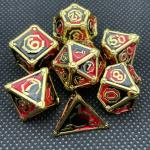 Desktop Game Metal Multi Face RPG Dice Set Dnd Coc Multiple Colour for sale