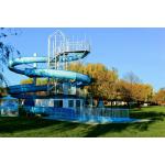 Outdoor Amusement Aqua Water Park Design Kid Rides Play Equipment Fiberglass Water Slide for sale