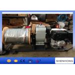 Lightweight Gas Engine Powered Winch / Cable Drum Winch With 10mm Wire Rope for sale