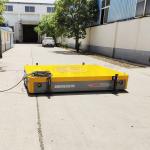 10 Ton Heavy Duty Platform Carts Self Powered Trolleys On Cement Floor for sale