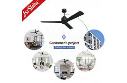 China Black 3 Solid Wood Blades Quiet Ceiling Fan With Remote Control supplier