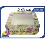Detachable Lid Custom Printing Rigid Gift Box With Clear PVC Window OEM / ODM