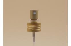 China Screw Fine Mist Sprayer Pump , Matt Gold Mini Mist Sprayer With Clear Clip supplier
