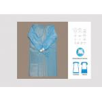 Anti Bacterial Disposable Surgical Gown Weight 35-60gsm For Food / Electronic for sale