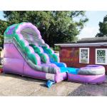 Plato Outdoor Inflatable Water Slides With Pool Jumping Bouncer House for sale