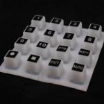 Translucent 4x4 POS Terminal Custom Silicone Rubber Keypads