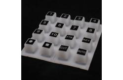 China Translucent 4x4 POS Terminal Custom Silicone Rubber Keypads supplier