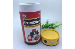 China Customized Recyclable Kraft Paper Tube Packaging For Puzzle Gold Stamping Printing supplier