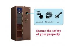 China Double Alarm Solid Steel Jewelry Watch Winder Safes With 7 Open Ways supplier