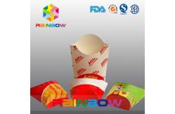 China Customized Disposable Take Away Flat Bottom Paper French Fry Packaging Box supplier