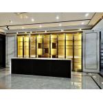 Hotels Restaurants Wine Cellar Glass Wine Storage Glass Wall for sale