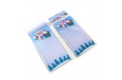 China Christmas Custom Printed Notebooks Rectangle Shape Listpad 80gsm Inner Paper supplier