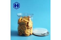 China Cashew Biscuits Canned Food Eoe Plastic PET Can Transparent With Aluminum Lid 335ml supplier