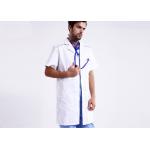 Unisex Practical White Doctor Lab Coat Eco - Friendly Unique Design With Buttons
