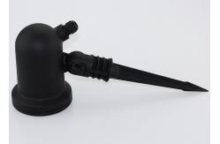 China Sandblasting Metal Die Casting Mold Black Aluminum Alloy Led Lamp Accessories supplier