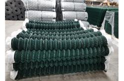 China 50x50mm Pvc Coated Chain Link Cyclone Mesh Fence supplier
