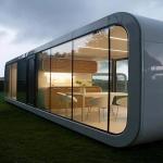Factory Wholesale Prefabricated House Apple Cabin Tiny Pod Coffee House Mobile Office Outdoor Popular Mini Prefab Container Home for sale