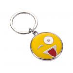 Personalized Metal Keychain With Smile For Daily Use for sale